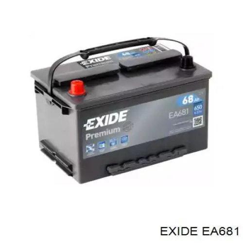 Батарея акумуляторна Exide EA681 ціна, від 123.49 USD