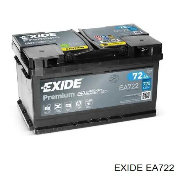 Акумуляторна батарея, АКБ EA722 Exide
