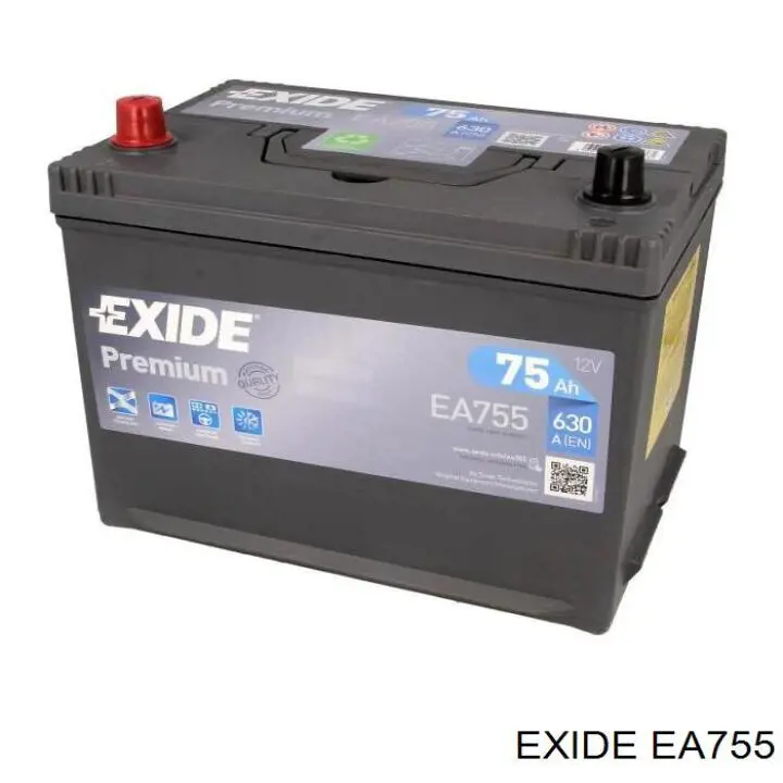 EA755 Exide акумуляторна батарея, акб