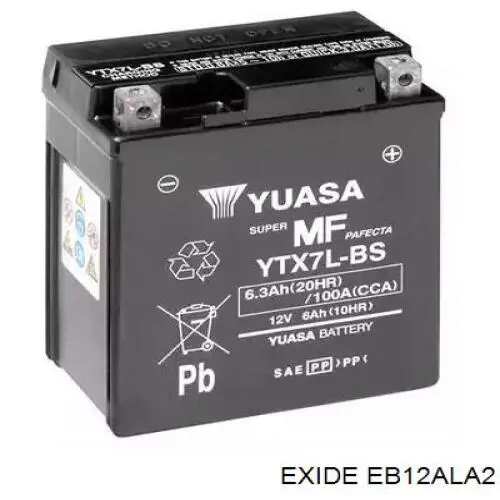 Купити Акумулятор Exide 12 А/г (EB12ALA2)