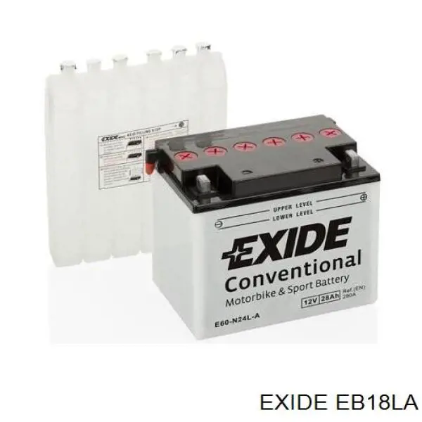 Батарея акумуляторна Exide EB18LA ціна, від 84.14 USD