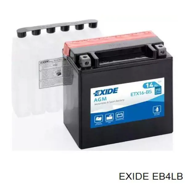 Купити Акумулятор Exide 4 А/г (EB4LB)