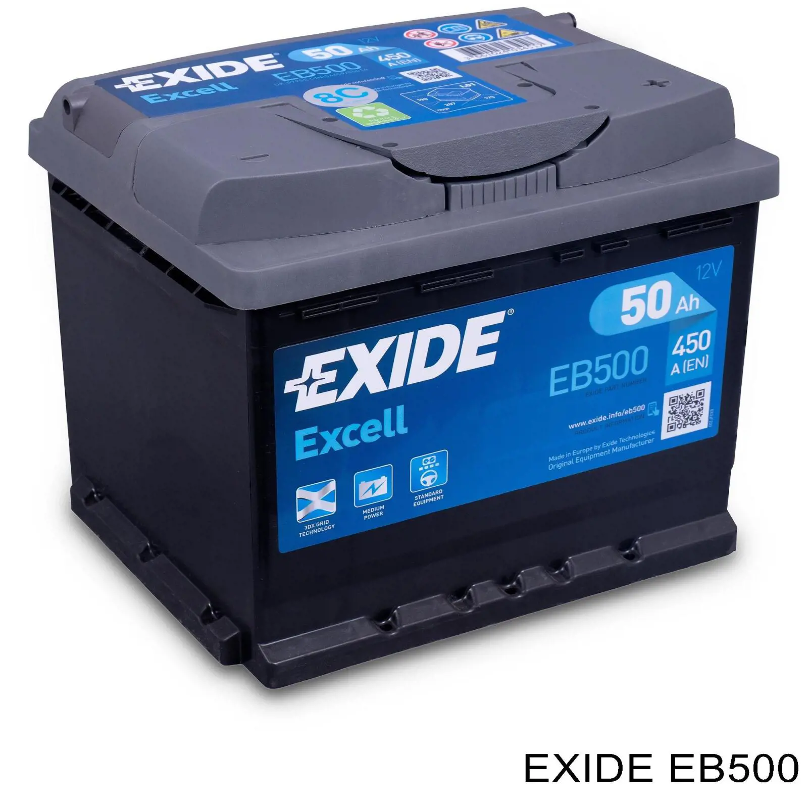 EB500 Exide акумуляторна батарея, акб