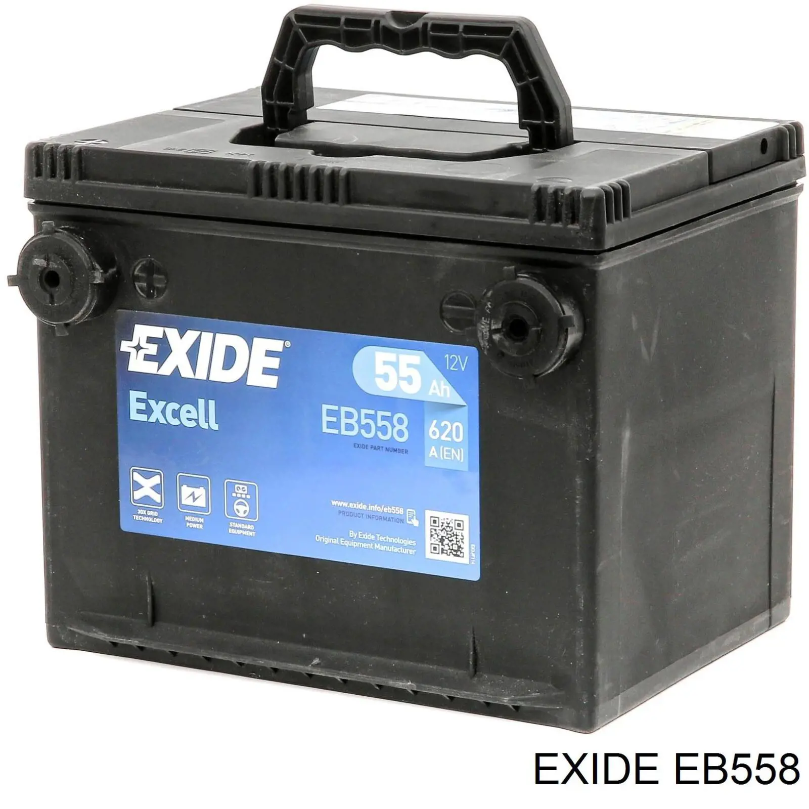 EB558 Exide Авто акумулятор