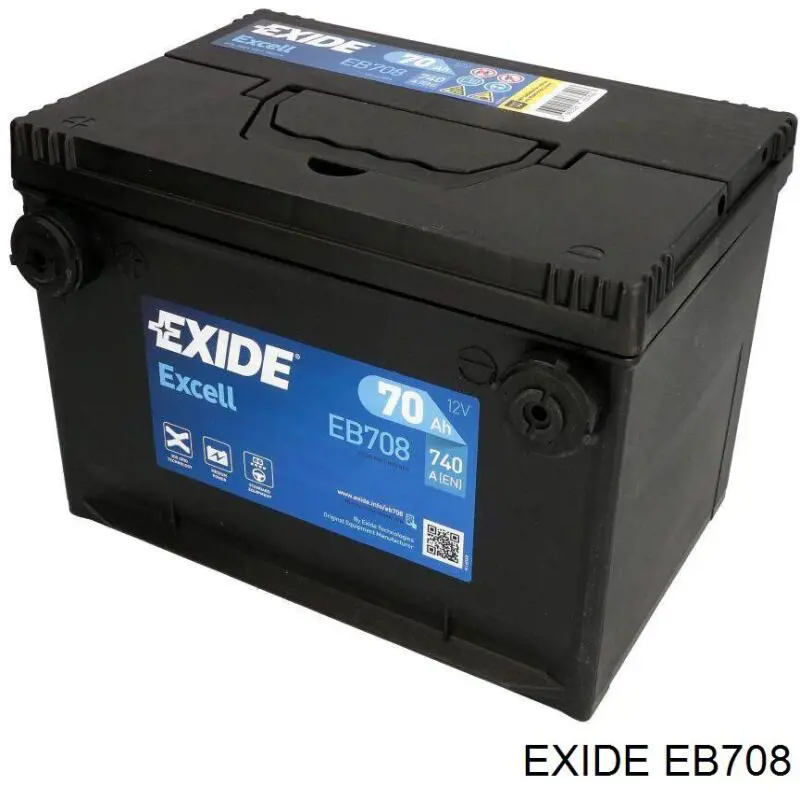 Батарея акумуляторна Exide EB708 ціна, від 174.28 USD