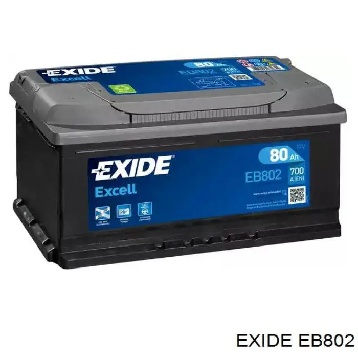 EB802 Exide акумуляторна батарея, акб
