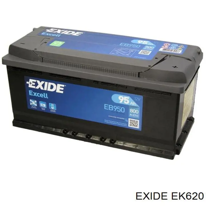 Батарея акумуляторна Exide EK620 ціна, від 163.98 USD