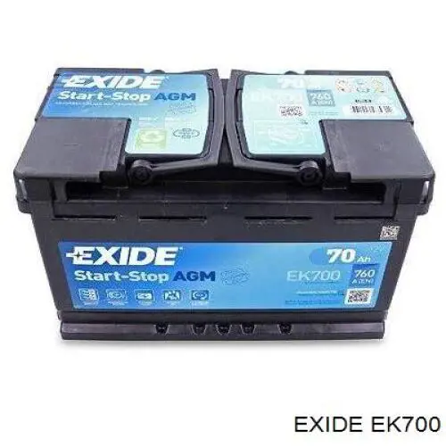 Акумуляторна батарея, АКБ EK700 Exide