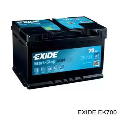 Акумуляторна батарея, АКБ Exide EK700