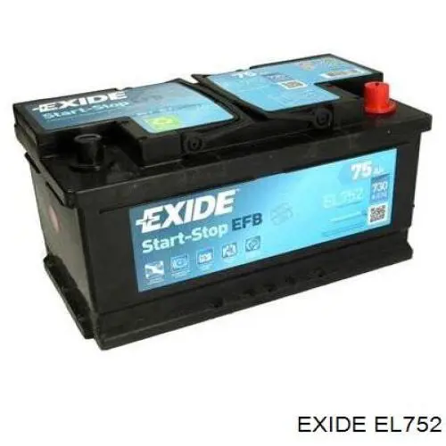 EL752 Exide акумуляторна батарея, акб