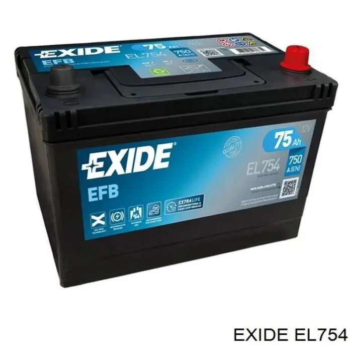 Батарея акумуляторна Exide EL754 ціна, від 169.72 USD