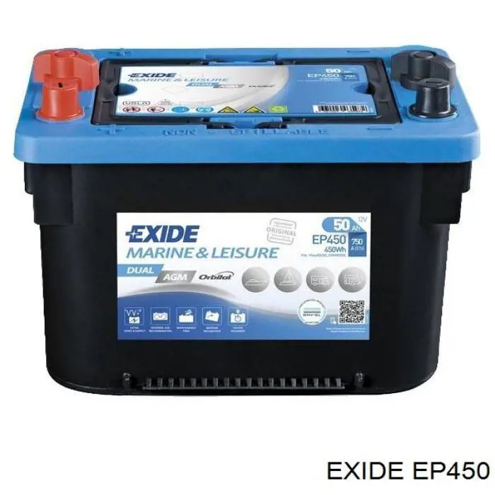 Батарея акумуляторна Exide EP450 ціна, від 284.70 USD