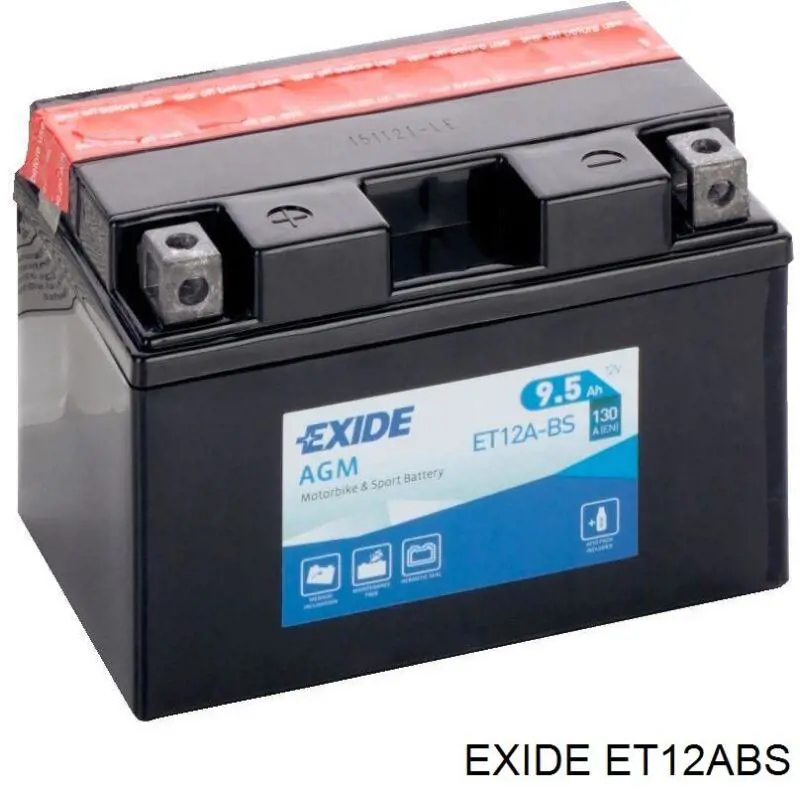 ET12ABS Exide акумуляторна батарея, акб