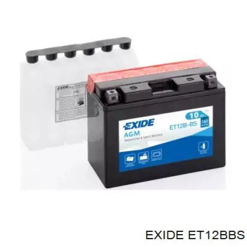Батарея акумуляторна Exide ET12BBS ціна, від 47.54 USD