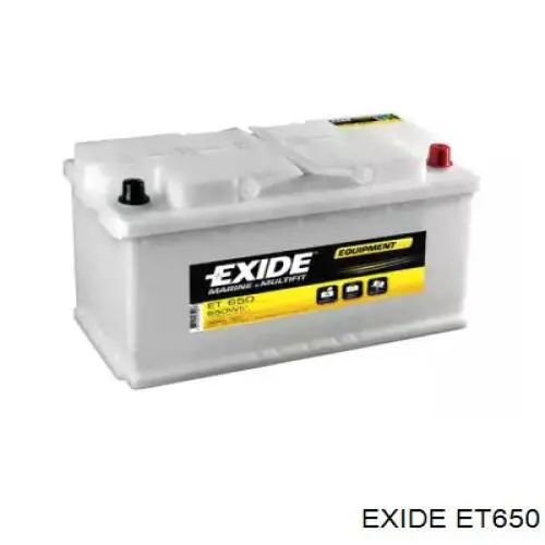 Батарея акумуляторна Exide ET650 ціна, від 278.85 USD