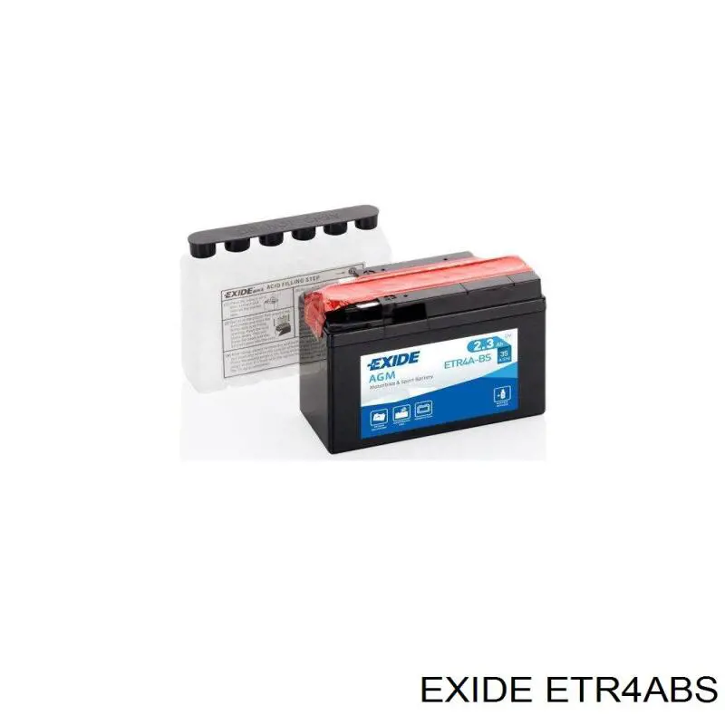Батарея акумуляторна Exide ETR4ABS ціна, від 24.99 USD