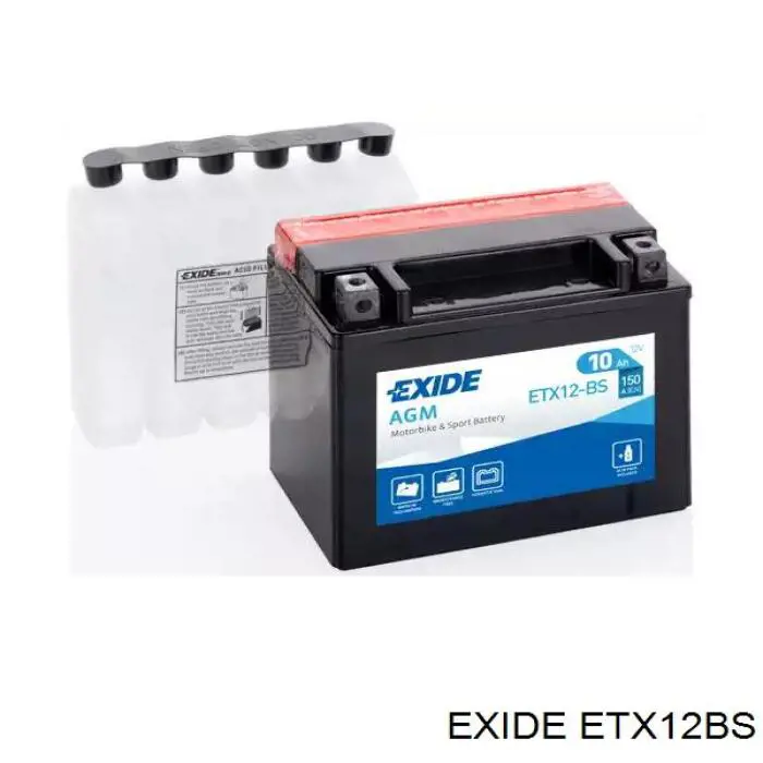 Акумулятор для авто Exide ETX12BS ціна, від 50.53 USD