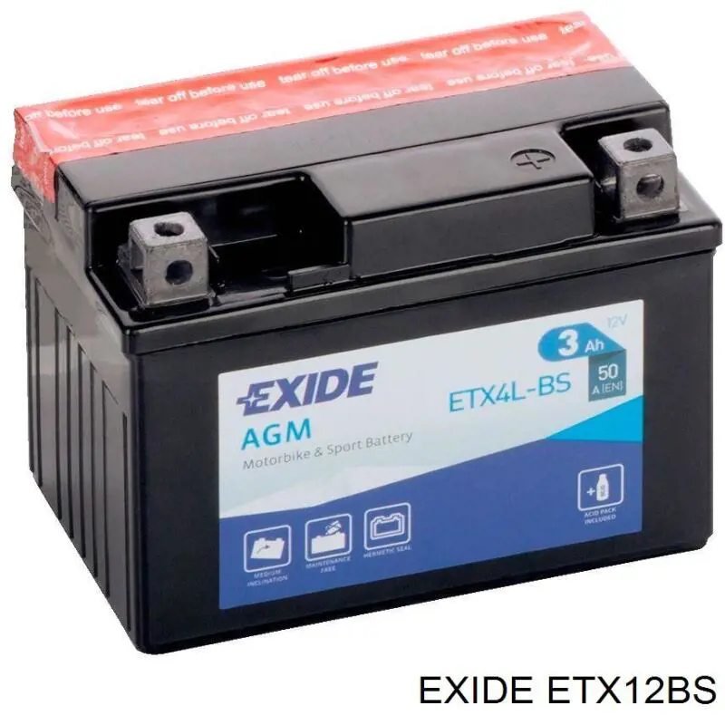 Купити ETX12BS Exide Автомобільна батарея