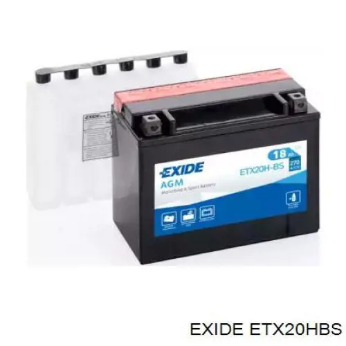 ETX20HBS Exide Авто акумулятор