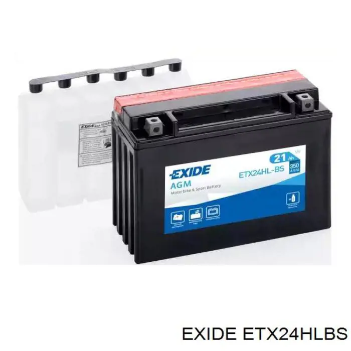 Батарея акумуляторна Exide ETX24HLBS ціна, від 109.28 USD