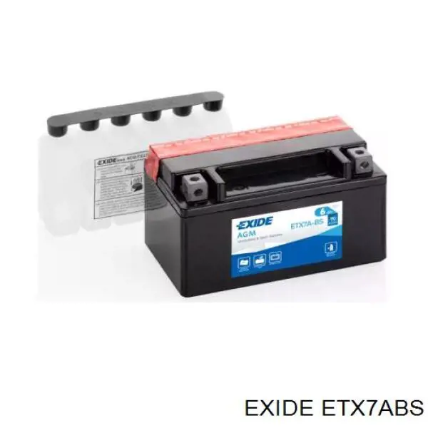 Батарея акумуляторна Exide YTX7ABS ціна, від 37.52 USD