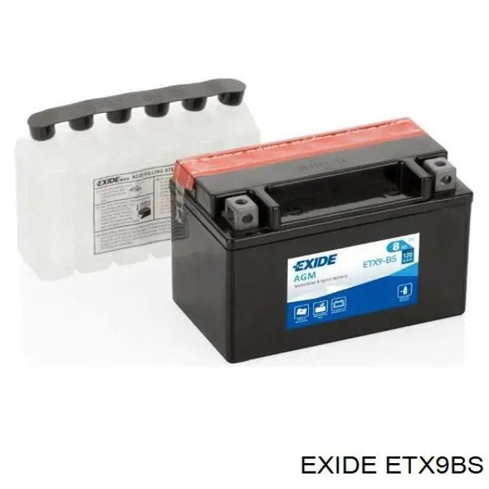 ETX9BS Exide акумуляторна батарея, акб