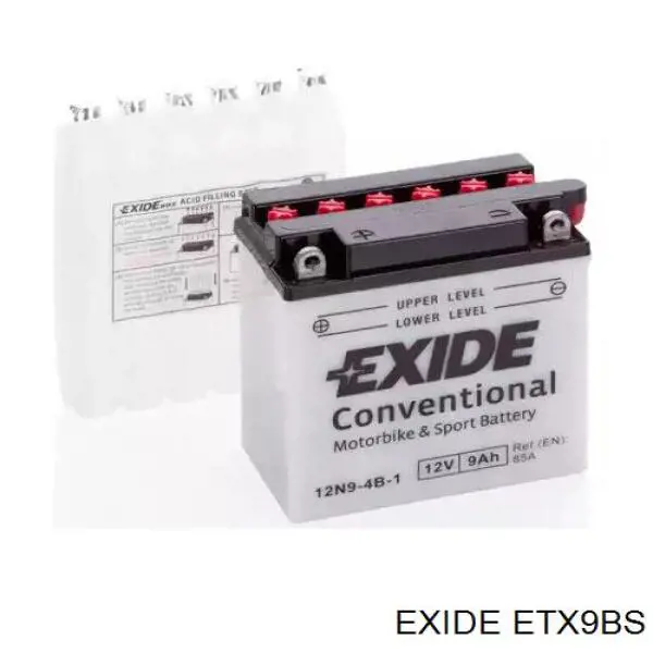 Батарея акумуляторна Exide ETX9BS ціна, від 41.49 USD