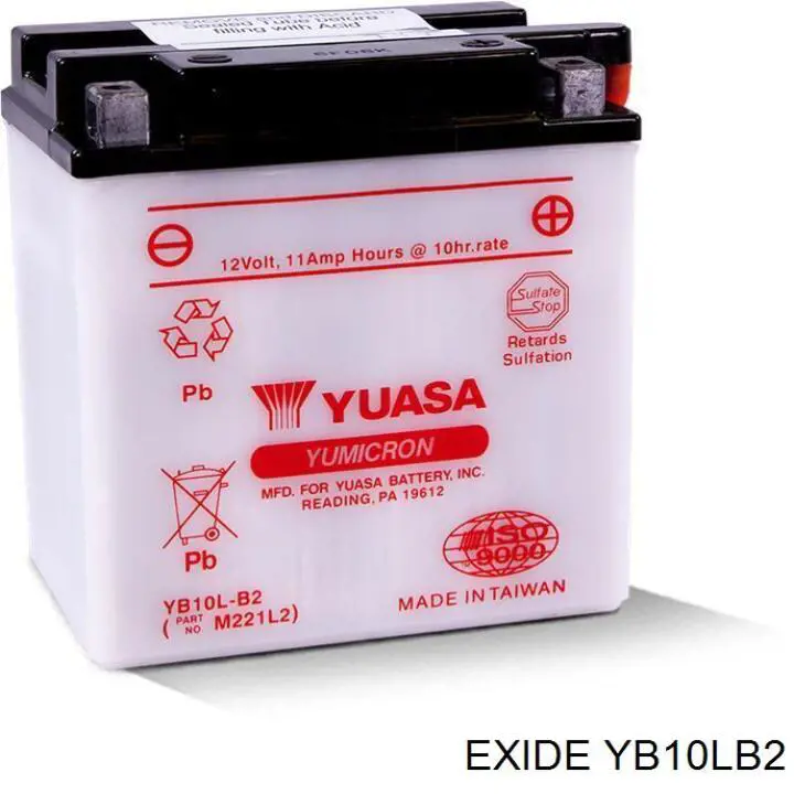 YB10LB2 Exide Авто акумулятор