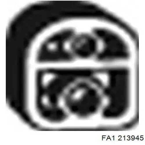 Кронштейн/хомут глушника, задній 00001755L3 Peugeot/Citroen