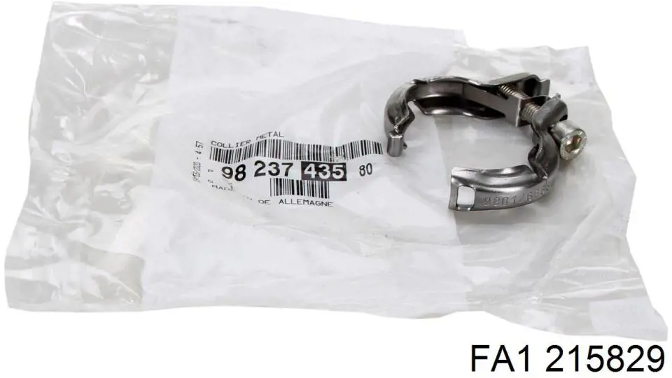 9801266680 Peugeot/Citroen Зєднувальний хомут випускного колектора