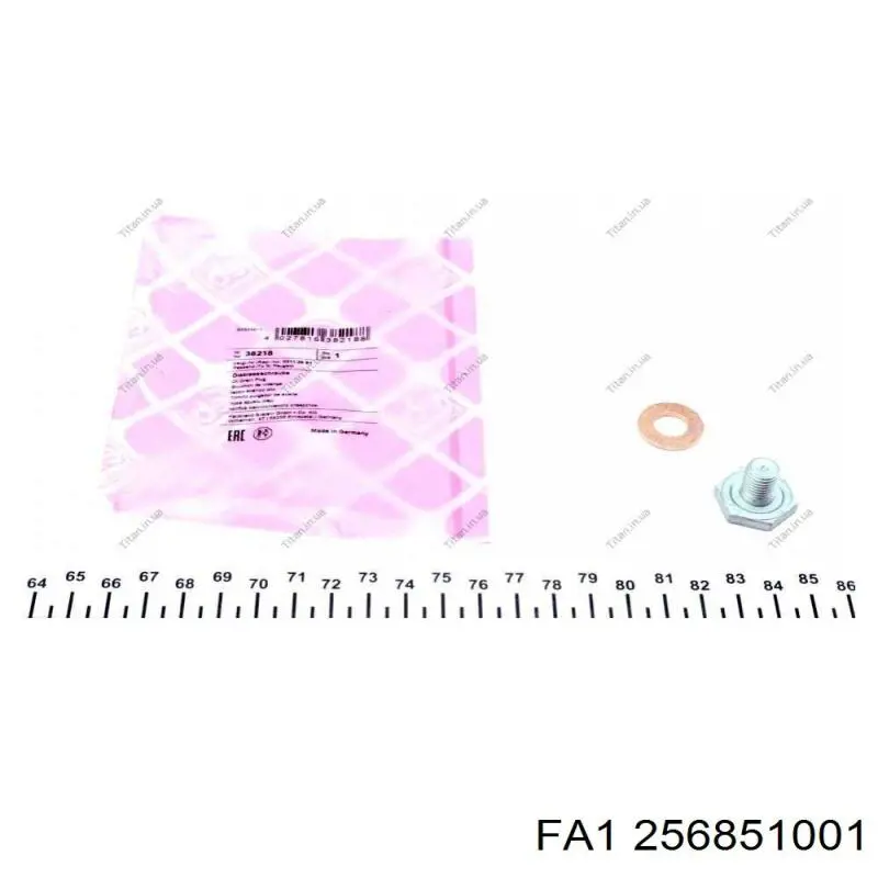Пробка піддона двигуна 256851001 FA1
