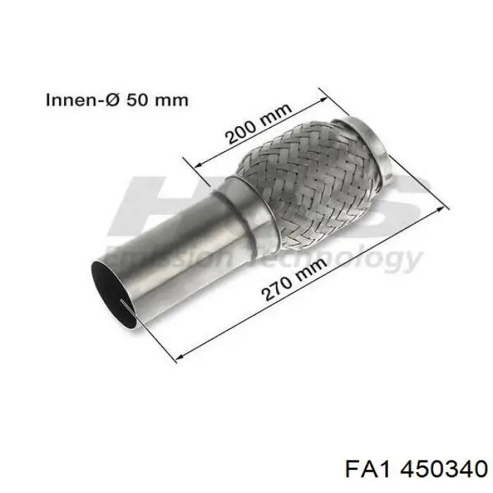 Купити 450340 FA1 Труба приймальна (штани) глушника, передня