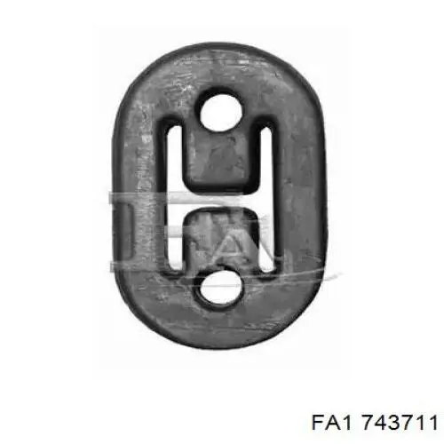 Купити 743711 FA1 Подушка глушника