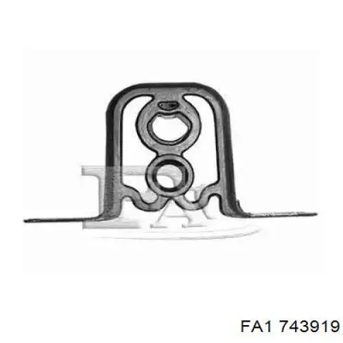 Подушка кріплення глушника FA1 743919 ціна, від 2.55 USD