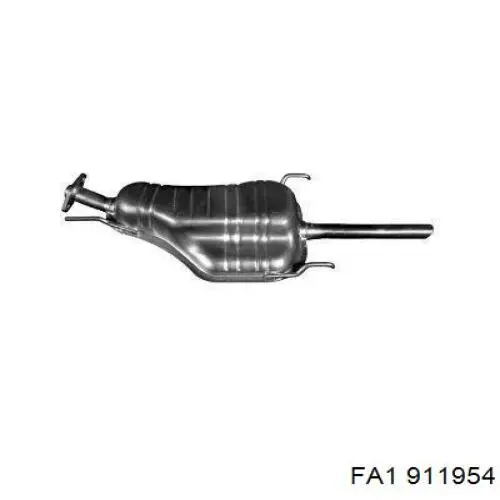 911954 FA1 З'єднувальні елементи передні, система випуску