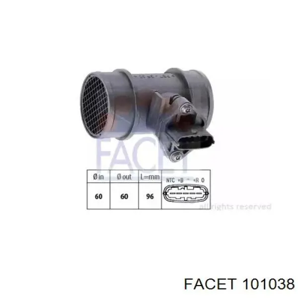 986280230 Bosch датчик потоку (витрати повітря, витратомір MAF - (Mass Airflow))