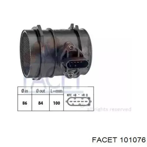 Датчик масової витрати повітря Autotechteile 1000953 ціна, від 40.00 USD