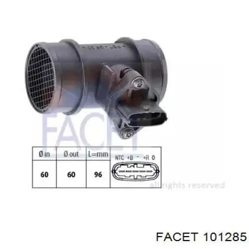 FS277 Maxgear датчик потоку (витрати повітря, витратомір MAF - (Mass Airflow))