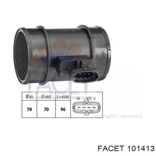 Датчик масової витрати повітря Fast FT60615 ціна, від 25.93 USD