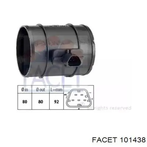 ДМРВ 101438 Facet