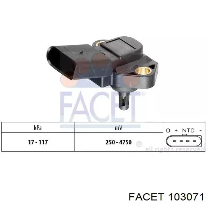 Купити 103071 Facet Датчик абсолютного тиску