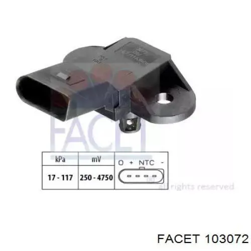 MAP сенсор Facet 103072 ціна, від 12.60 USD