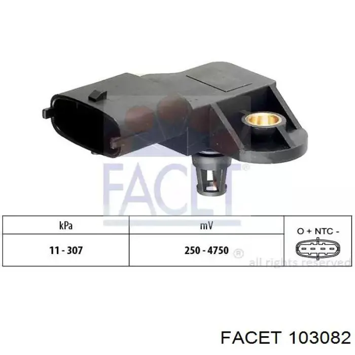 Купити 0281006077 General Motors Датчик абсолютного тиску
