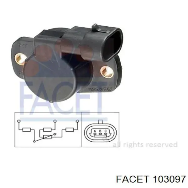 Датчик тиску повітря Facet 103097