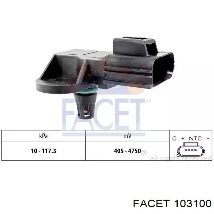 Купити 103100 Facet Датчик абсолютного тиску