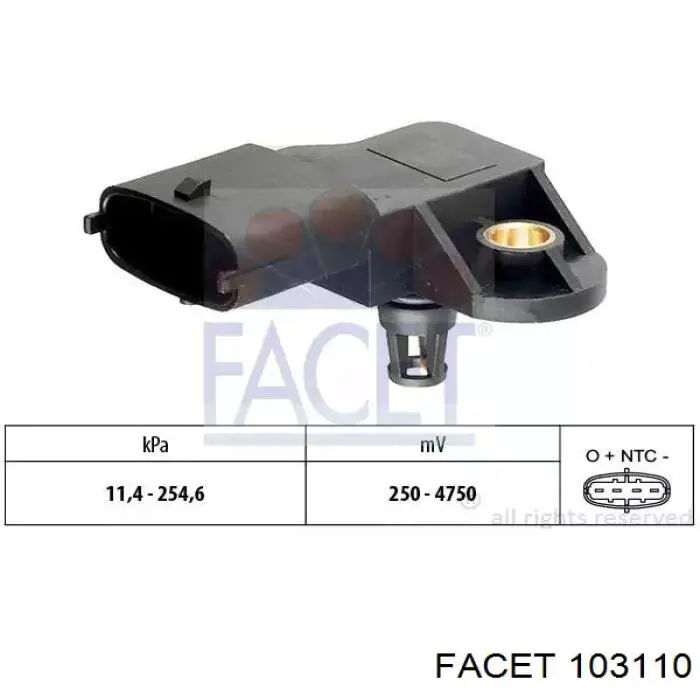 Купити 281002514 Bosch Датчик абсолютного тиску