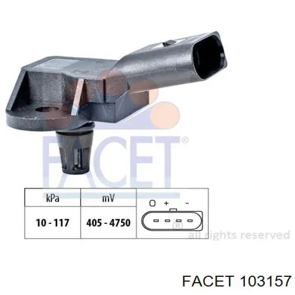 Датчик тиску повітря Facet 103157