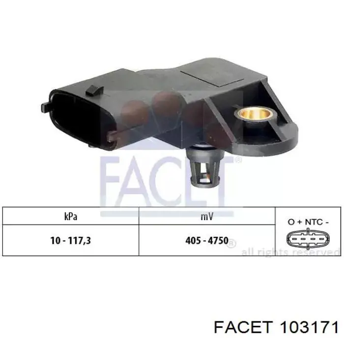 MAP сенсор Facet 103171 ціна, від 13.55 USD