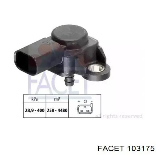 Датчик тиску повітря Facet 103175