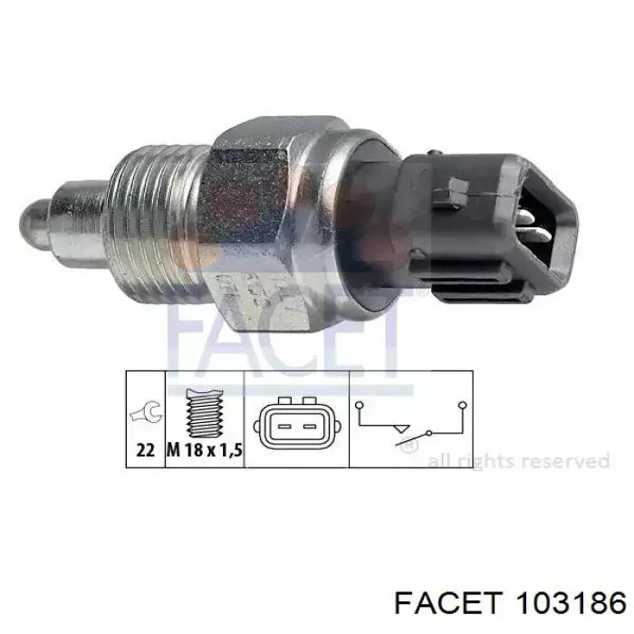 Датчик тиску повітря Facet 103186